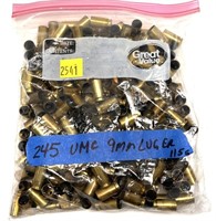 Lot, 9mm Luger marked 245 pcs.