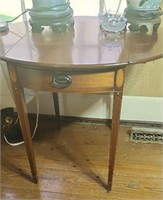 Antique table with leaves no contents table is