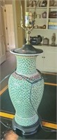 Green oriental style lamp needs a shade