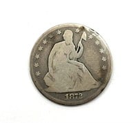 1872 Seated Liberty Half Dollar