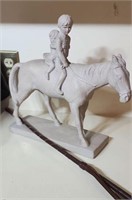 Kids on horse statue & riding crop