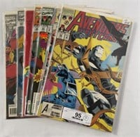 Lot of 7 Avengers West Coast- Marvel Comics