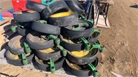 (32) John Deere Planter Gauge Wheels & Arms