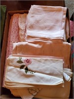 Pink linen's in box