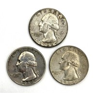 1960 and 1964 Washington Quarters