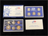 2005 United States Mint Proof Set in Box with COA