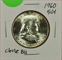 1960 Franklin Half Dollar Ch. BU