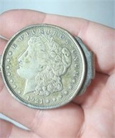 1921 silver dollar money clip