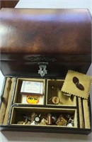 Men's jewelry box and contents
