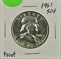 1961 Proof Franklin Half Dollar