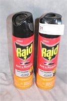 Raid Ant & Roach Spray x 2 Cans