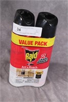 Raid Ant & Roach Defense System Spray 2 pack