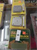 2 Lansky Universal Mounts; Eraser Block