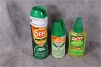 Cutter and Off Deep Woods Insect Repellent x 3