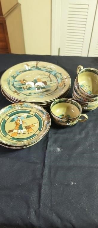 Buffalo pottery set