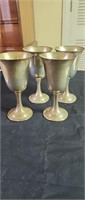 Lord Saybrook sterling goblets set of 4