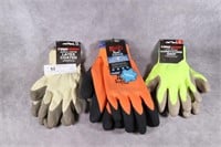 Asst Latex Coat Gloves - 1 XL, 1 L