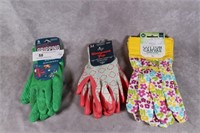 3 pairs Ladies Gardening Gloves