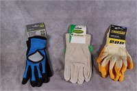 3 Pr Asst Gloves - M, Ladies and Mens