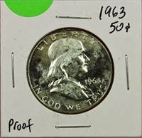 1963 Proof Franklin Half Dollar