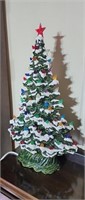 Hand painted ceramic Christmas tree