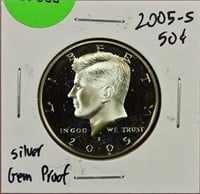 2005-S Silver Proof Kennedy Half Dollar