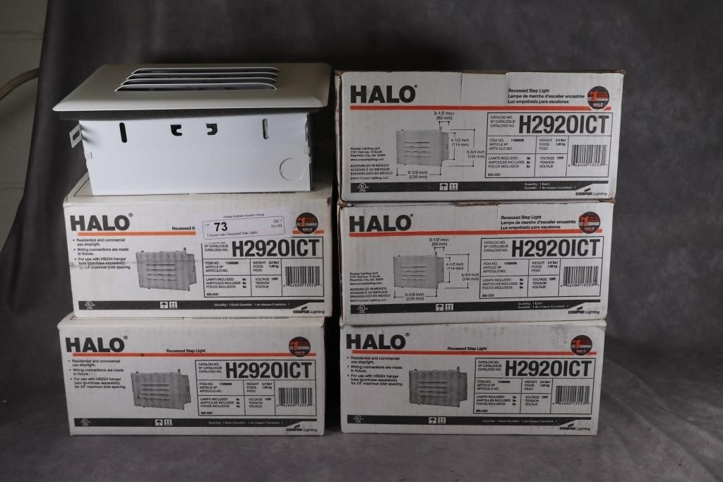 5 Boxes Halo Recessed Step Lights