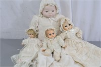 4 Vintage Baby Dolls, Grace S. Putnam+++