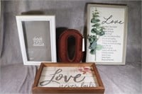 Collection of Wall Decor-Shadow Box, Letter "O"