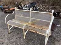 D1. Wrought iron bench