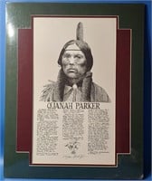 Quanah Parker Signed Print by Merle Johnson