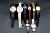 9 Vtg. Wrist Watches, Timex, Sports Time+++
