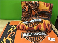 Harley Davidson Motorcycles Full Size Comforter