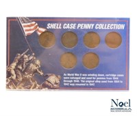 Shell Case Penny Collection of Lincoln Wheat Penny