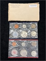 1962 US Mint Uncirculated Coin Set in Envelope