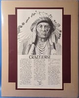 Crazyhorse Signed Print by Merle Johnson