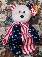 Spangle (Pink Head) Bear - TY Beanie Baby