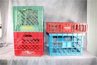 2 Milk Crates, 1 Coke Crate, 1 Unmarked Crate