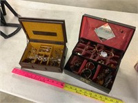 2- jewelry boxes , contents