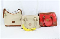 3 Dooney & Bourke Fine Leather Hand Bags