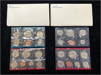 1980 & 1981 US Mint Uncirculated Coin Sets