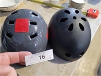 2 BYCLE HELMETS