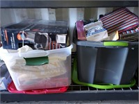 (2) Totes Of Various Household Items