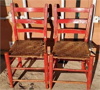 (2) Red Chairs