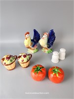 4 Salt & Pepper Vintage Sets-All Plugs Are There