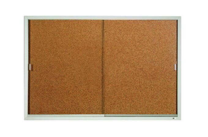 Enclosed Indoor Cork Bulletin Board