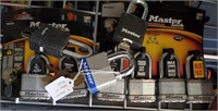 (9) Master Locks With Keys