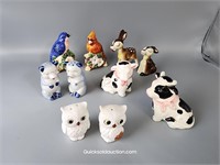 5 Salt & Pepper Vintage Sets-All Plugs Are There