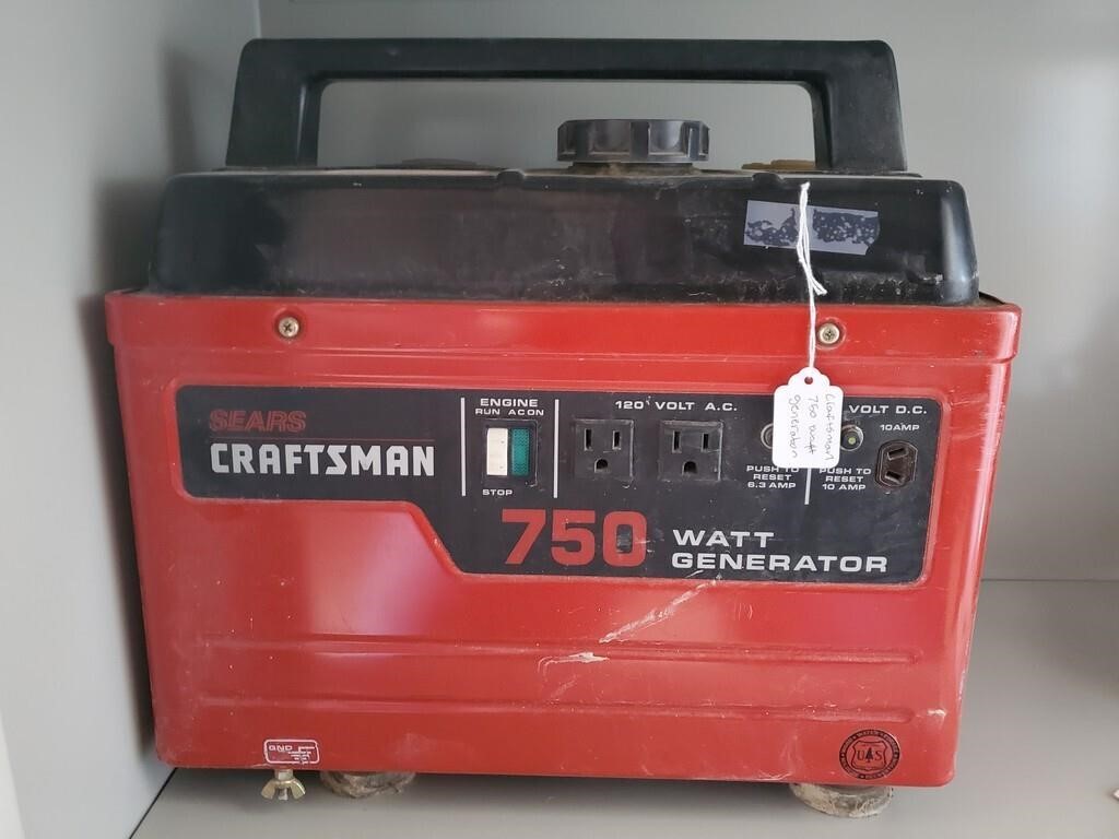 Craftsman 750 Watt Generator