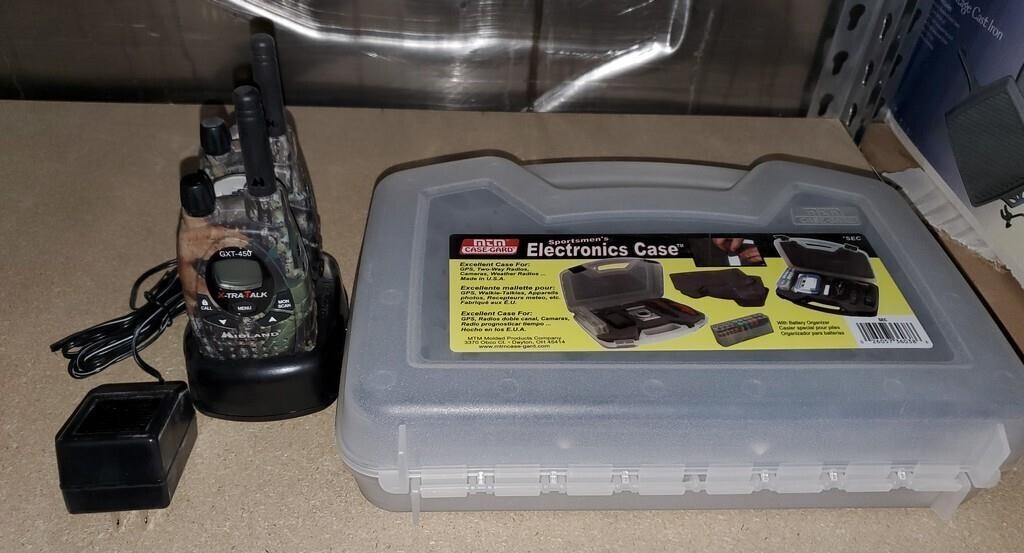 Battery Charger, Midland Walkie Talkies And More